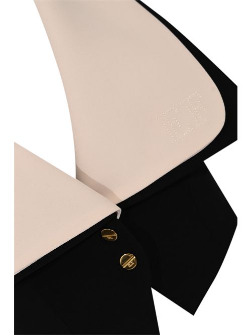 Gilet in crepe bicolore con maxi revers Elisabetta Franchi | GL00161E2685